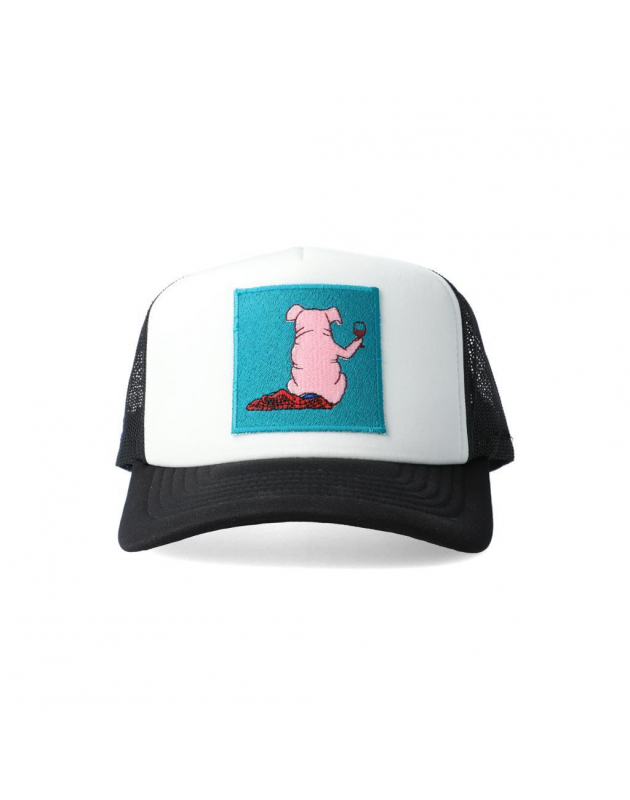 Spider Pig Blue Naked Pig Snapback Cap Spider Pig Blue Naked Pig Snapback Cap